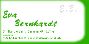 eva bernhardt business card